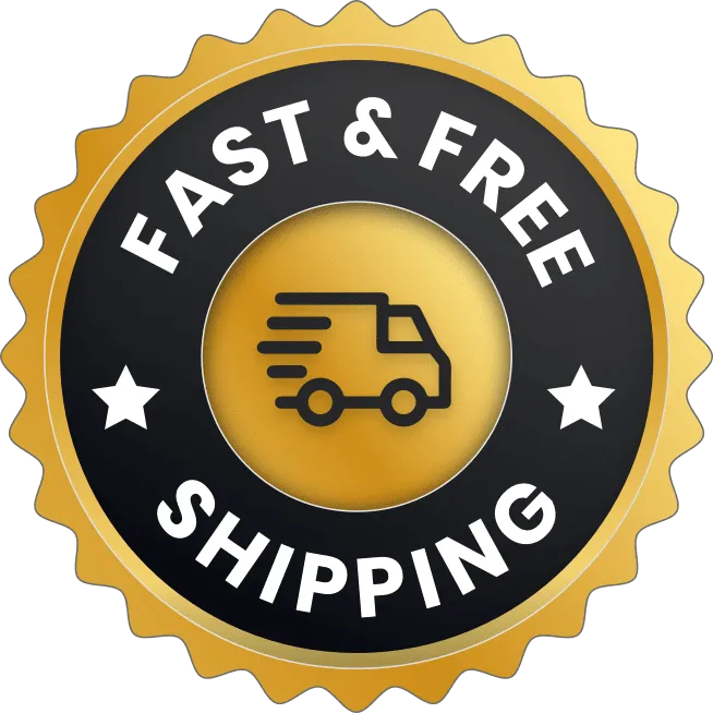 Free worldwide shipping icon for EyeFortin supplement.