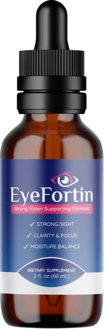 Single bottle of EyeFortin supplement for eye health support.