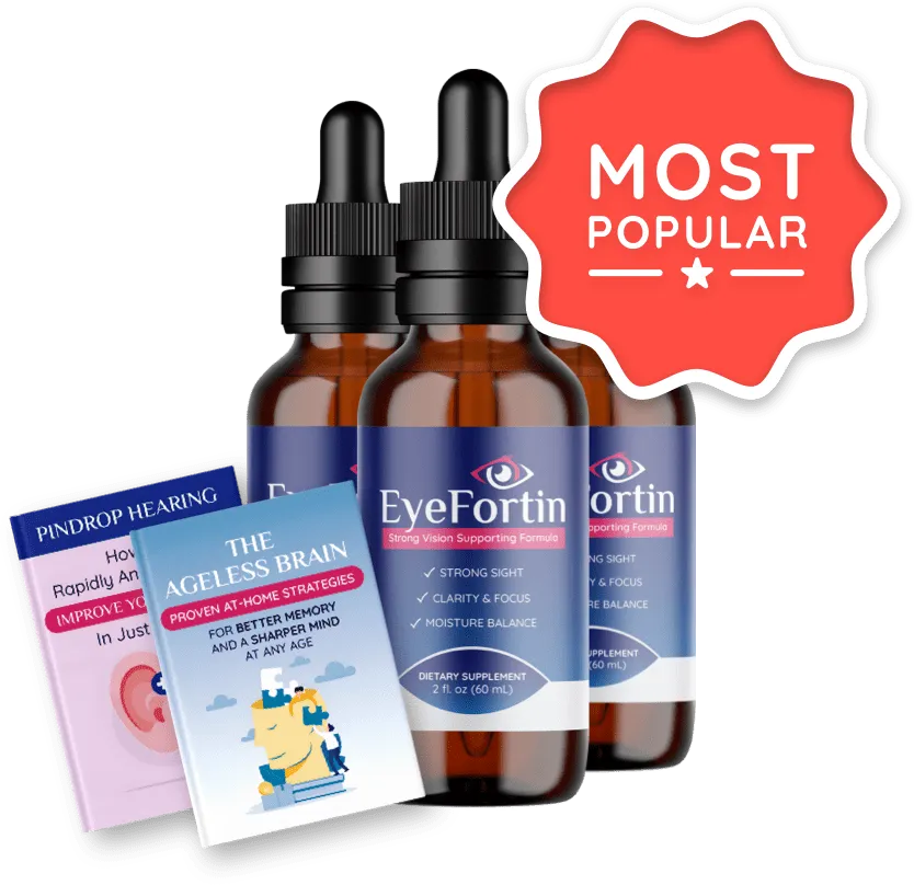 Three-bottle EyeFortin package with special discount.